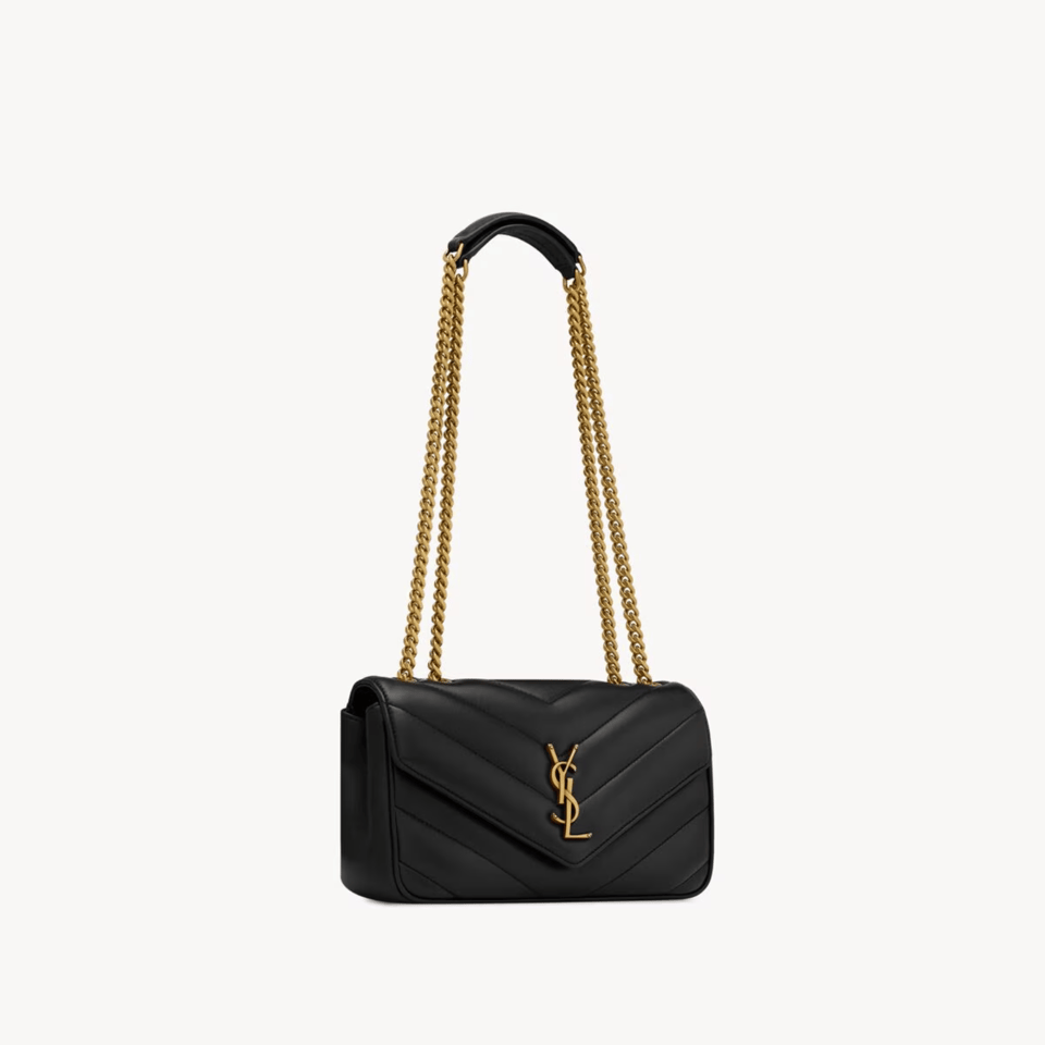Saint Laurent Loulou Small Black 24cm/9.4in view 7