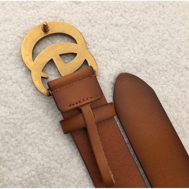 Gucci Leather Belt 40mm With Double G Brass Buckle 406831 view 10