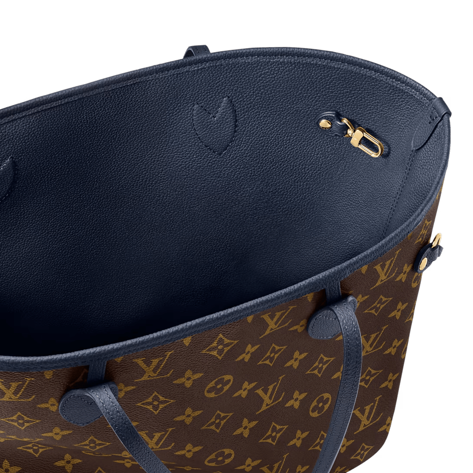 Louis Vuitton Neverfull Inside Out MM Medium Navy Tote Bag 31cm/12.2in M14904 view 7