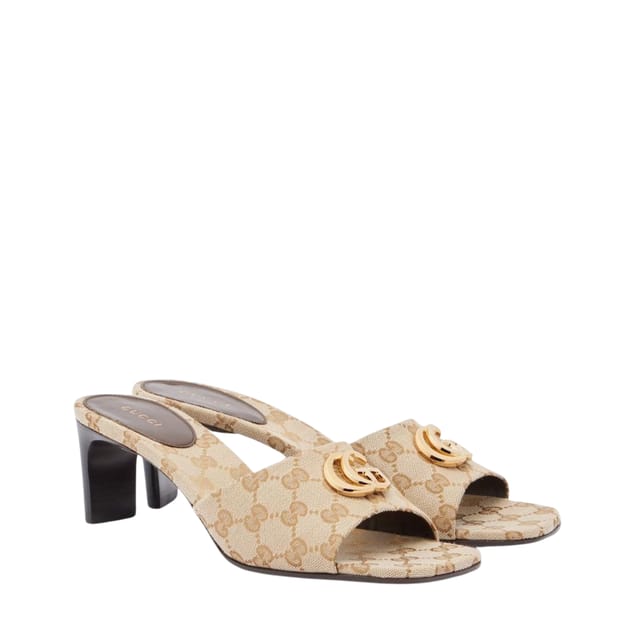 Gucci Slide Sandal With Double G 871481 FAFUW 9611 For Women