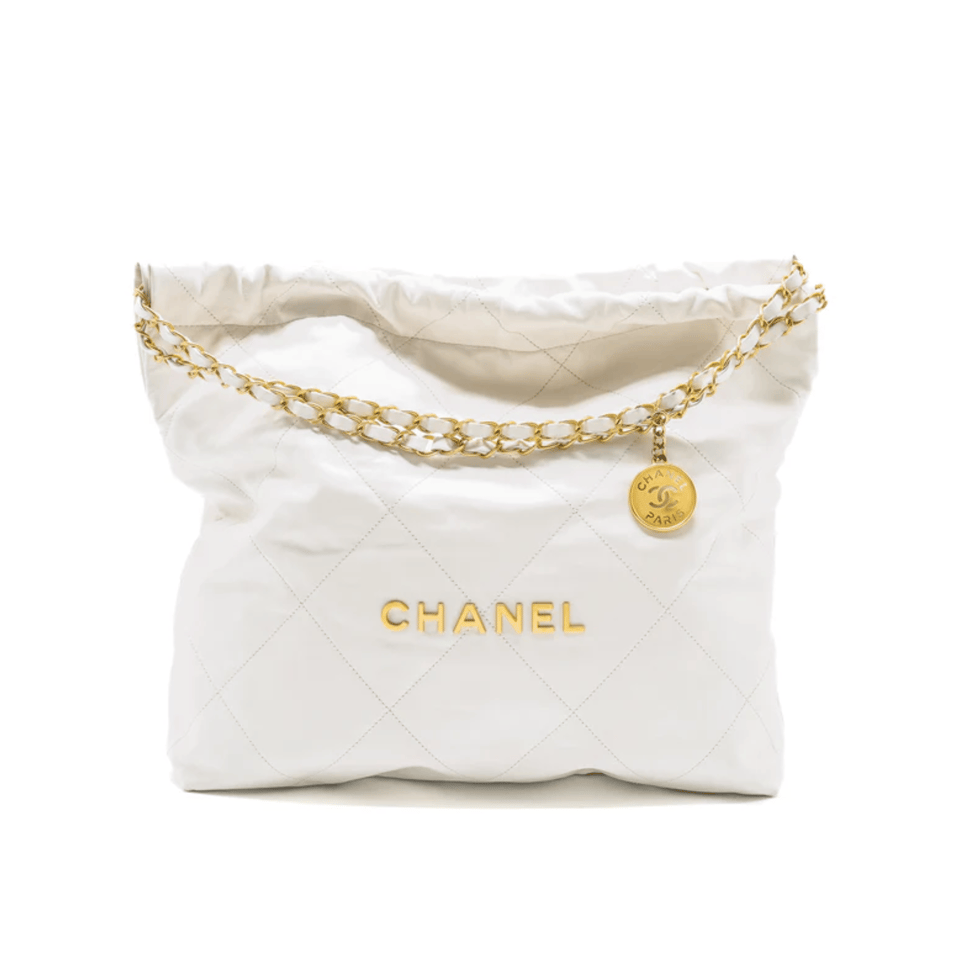 Chanel 22 Handbag White 42Cm As3261 view 2