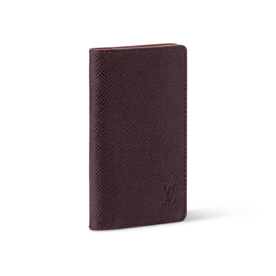 Louis Vuitton Pocket Organizer 7.5cm Acajou Brown/Rust M25879 view 2