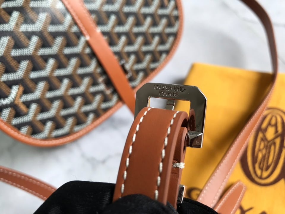 Goyard Belvedere Pm Bag 21Cm Black And Tan Canvas view 9
