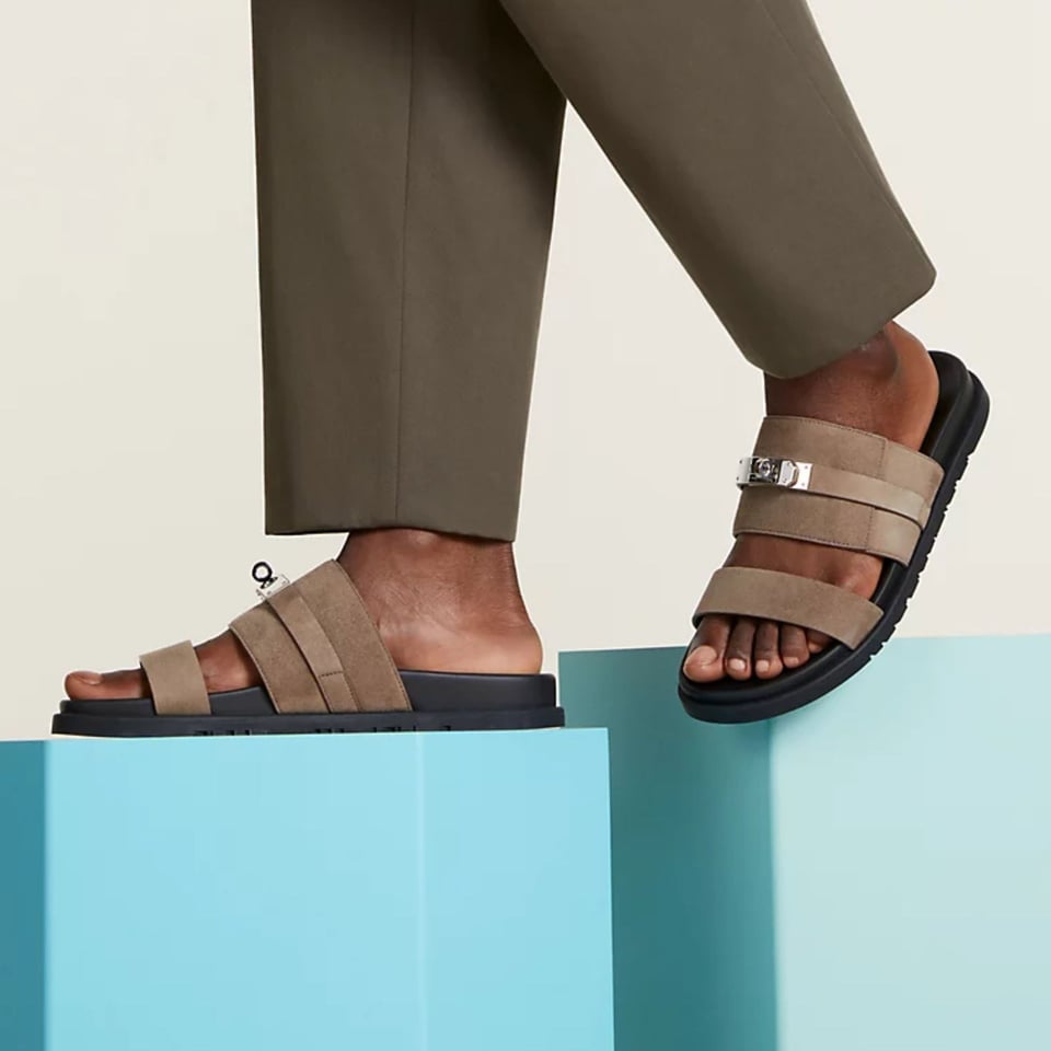 Hermes Jackson Sandal Étoupe Color Goatskin H242952ZHX3390 view 2