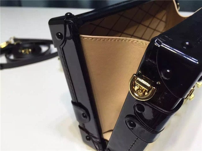 Louis Vuitton Petite Malle Black 20cm/7.9in view 6