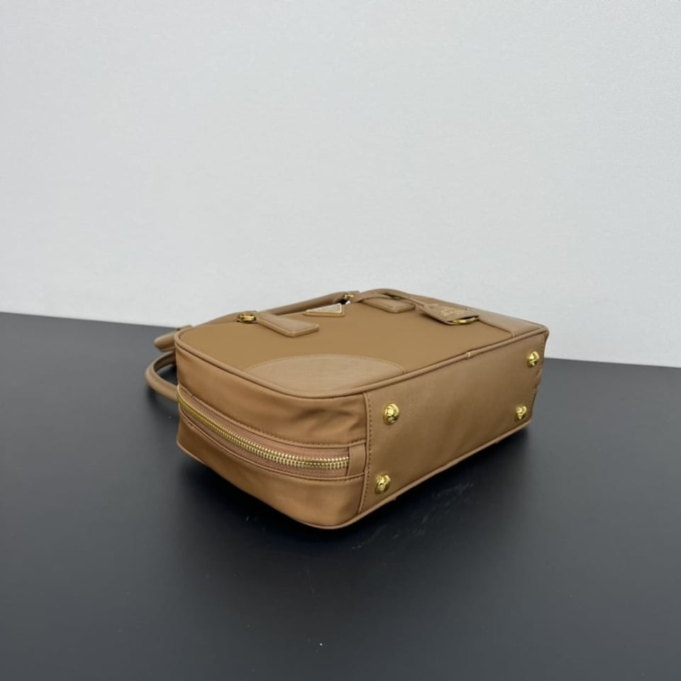 Prada Re Edition 1978 Medium Re Nylon And Saffiano Two Handle Bag Cork Beige 30Cm view 7