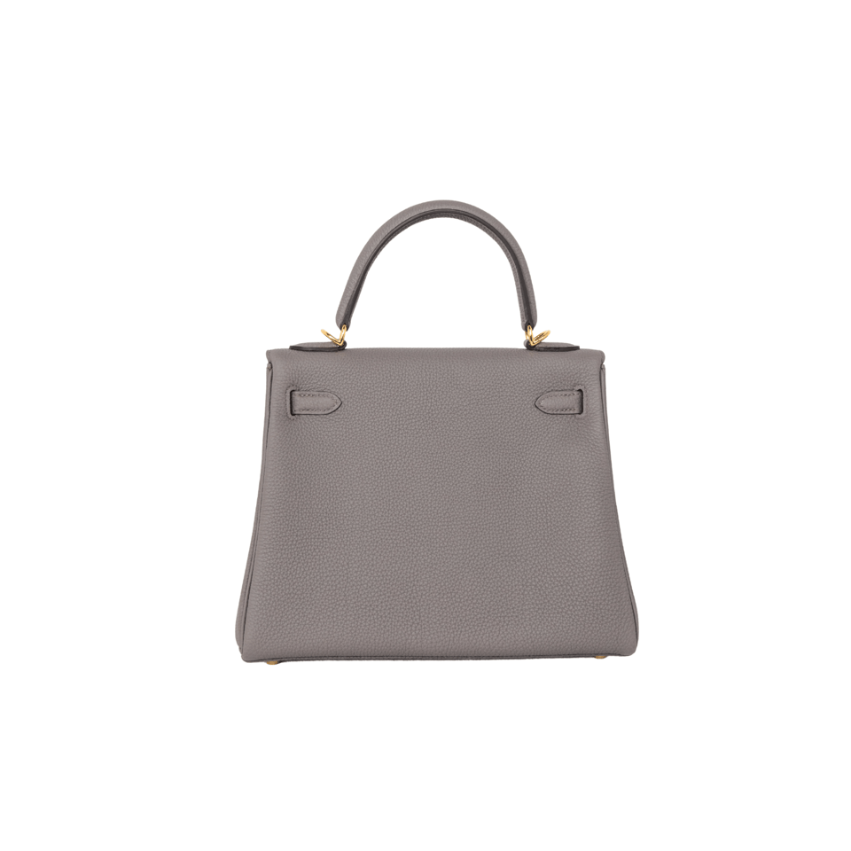 Hermes Kelly 25 Bag In Etain Epsom Leather For Women 25cm/10in view 3
