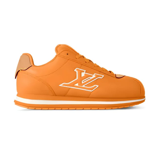 Louis Vuitton Buttersoft Sneaker Orange Sheepskin And Calfskin 1AINQN