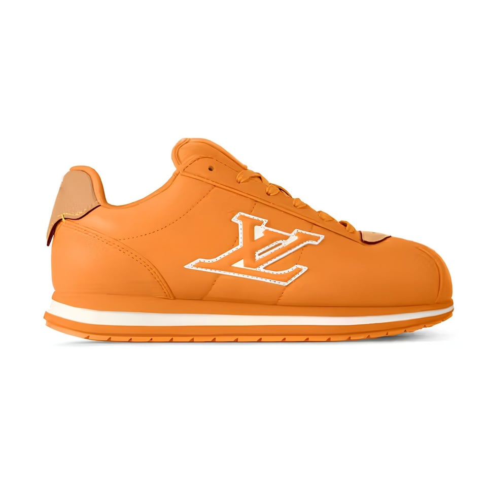 Louis Vuitton Buttersoft Sneaker Orange Sheepskin And Calfskin 1AINQN