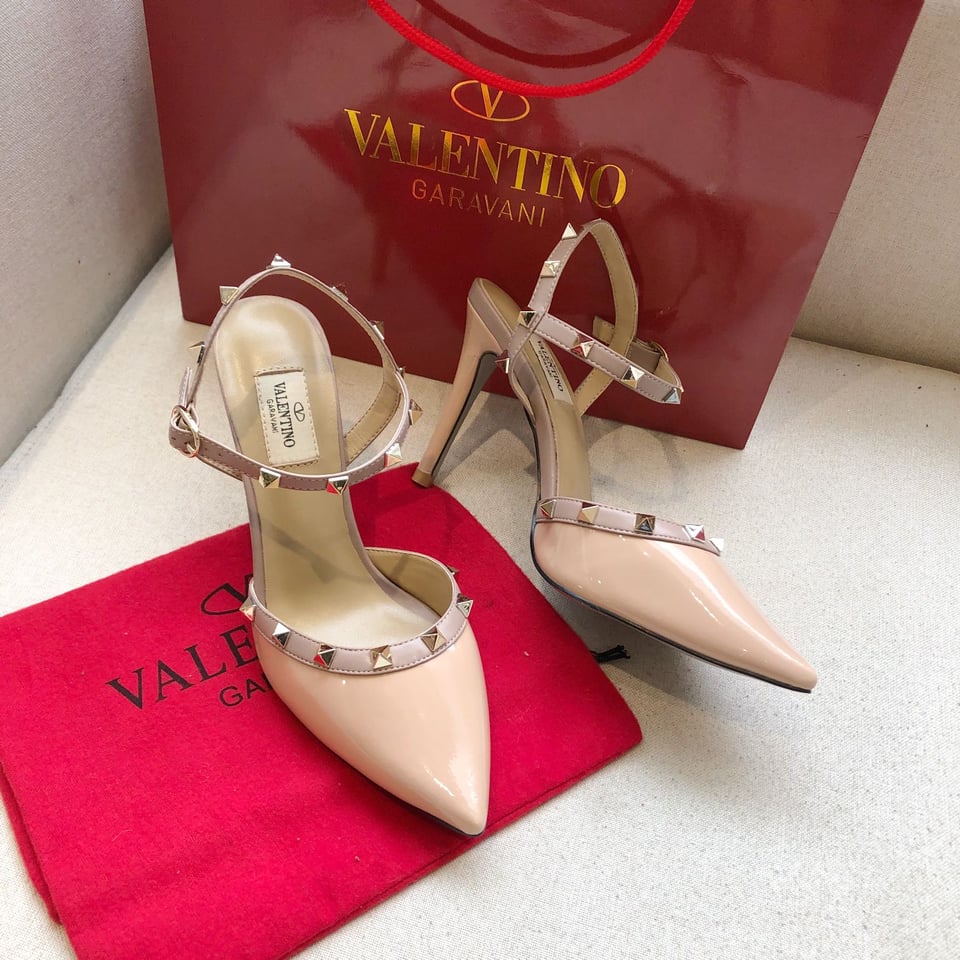Valentino Rockstud Nude Slingback view 4