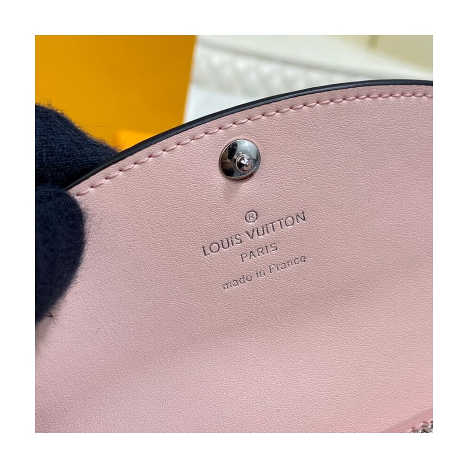 Louis Vuitton Coin Purse in Pink Gradient Mahina Perforated Leather view 9