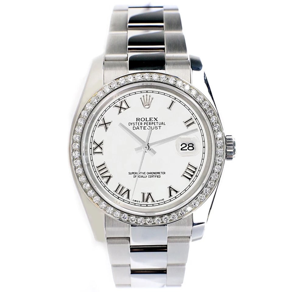 [Superclone] Rolex Datejust 36mm White Dial Jubilee 126284RBR view 2