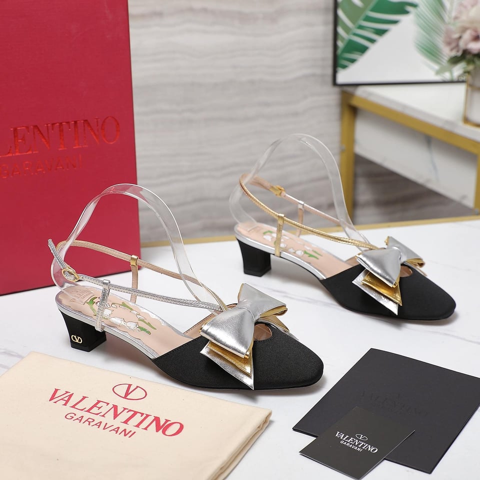Valentino Bowow Slingback Pumps Black 6W2S0Lb6Qlj R1V view 4