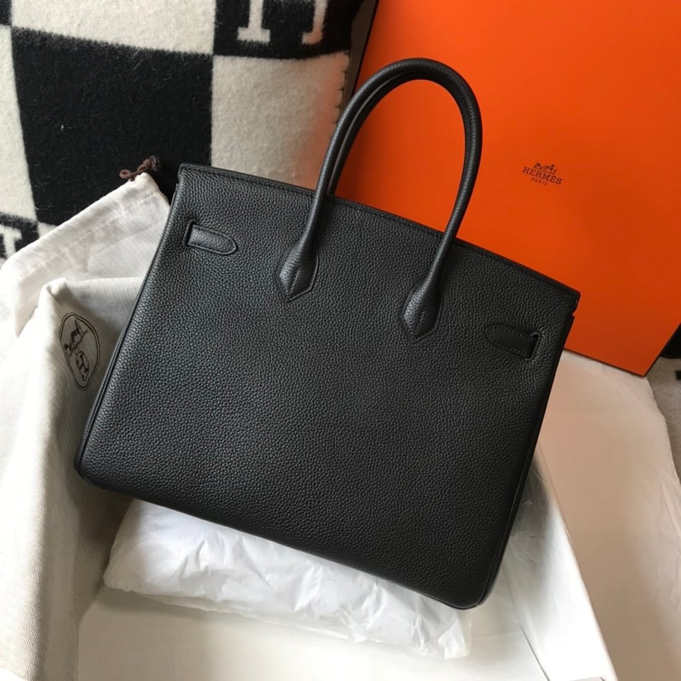 Hermes Birkin 35Cm Bag Black Togo Gold Hardware view 4