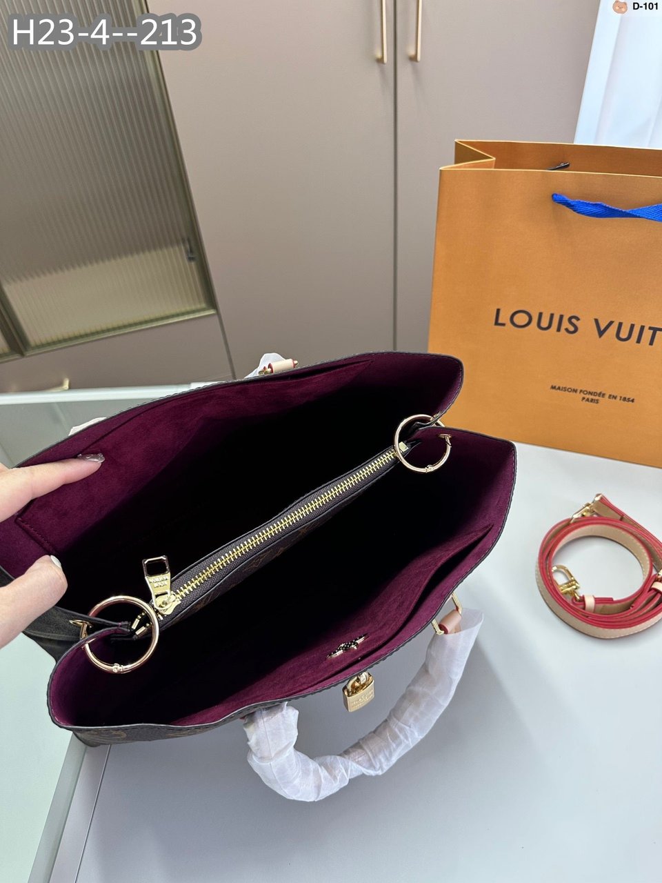 Louis Vuitton Flower Tote Bag 34Cm Brown With Line Beige M43551 view 11