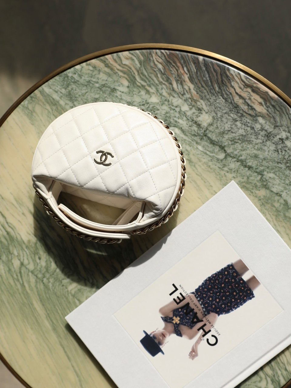 Chanel 23C White Mini Pouch view 9