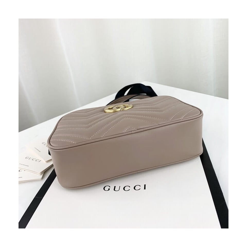 Gucci GG Marmont Small Shoulder Bag Dusty Pink view 11
