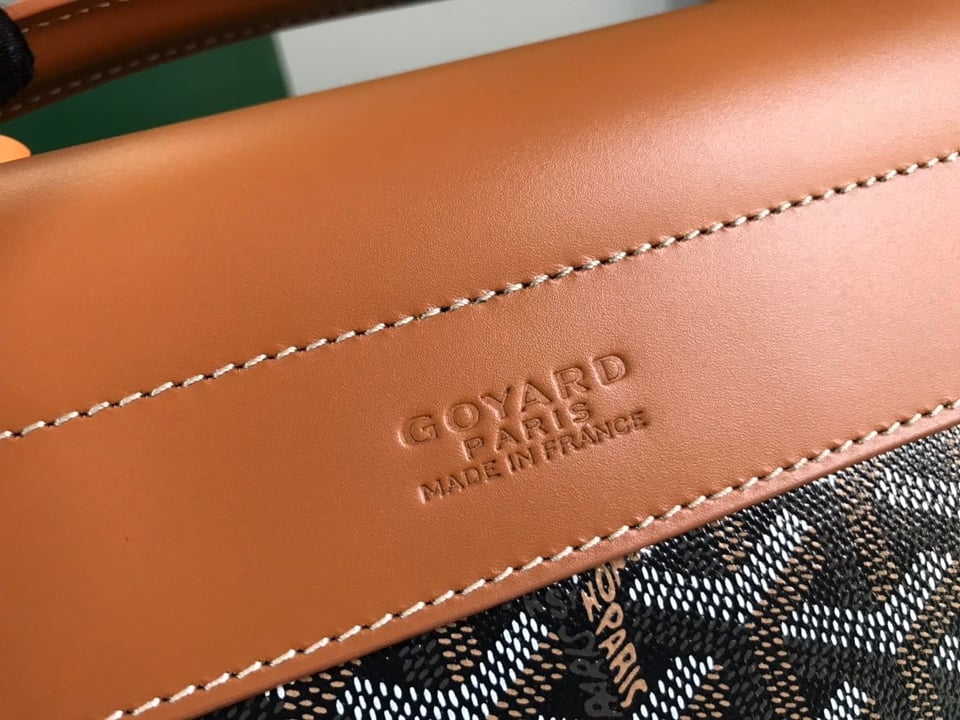 Goyard Citadin Bag 38Cm Black And Tan Canvas view 10