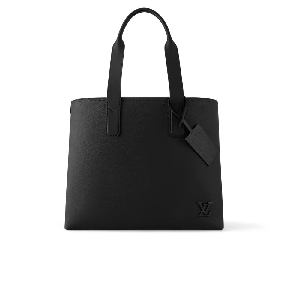 Louis Vuitton Pilot Tote Cowhide Leather Black 40Cm M24771 view 2