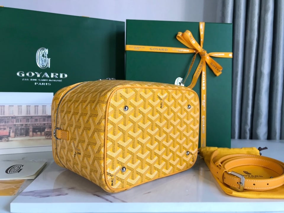 Goyard Muse Vanity Case 20 Cm Yellow Goyardine Canvas view 9