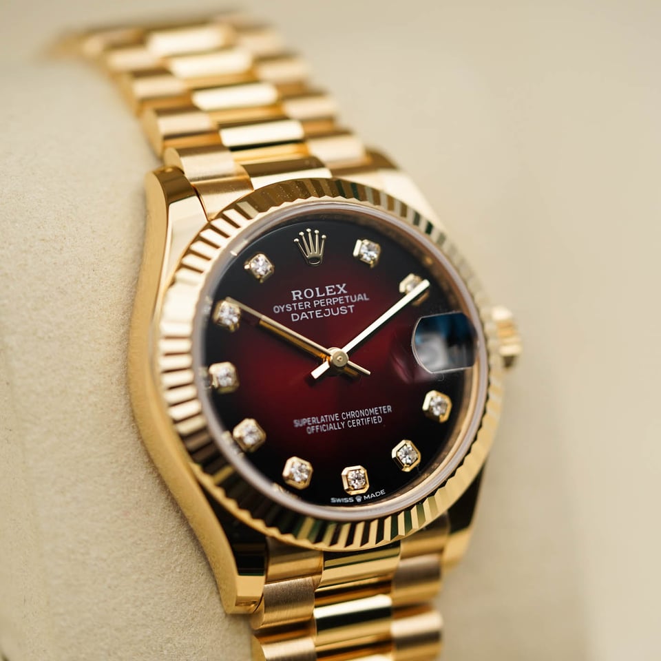 [Superclone] Rolex Datejust 31mm Red Ombré Dial President 278278 view 3
