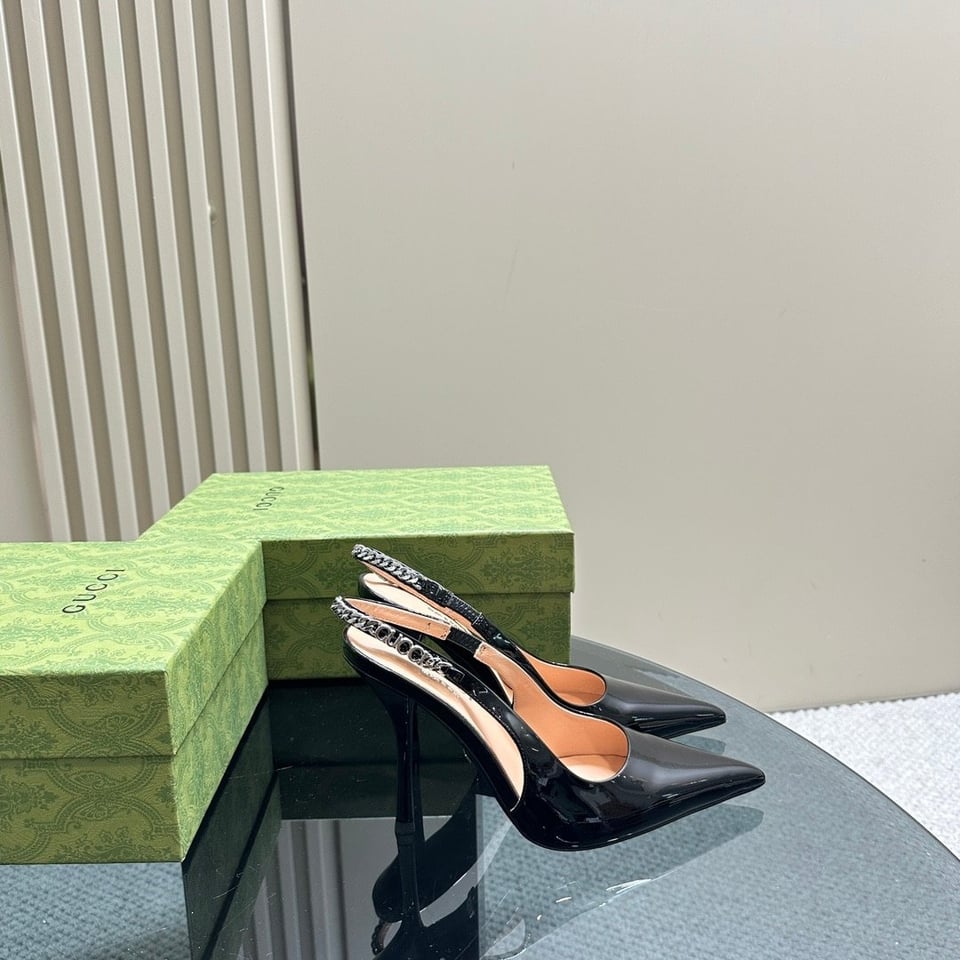 Gucci Signoria Slingback Pump Black view 8