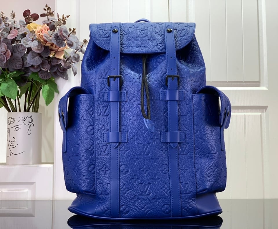 Louis Vuitton Christopher Pm Backpack Blue 48Cm M23189 For Men view 5
