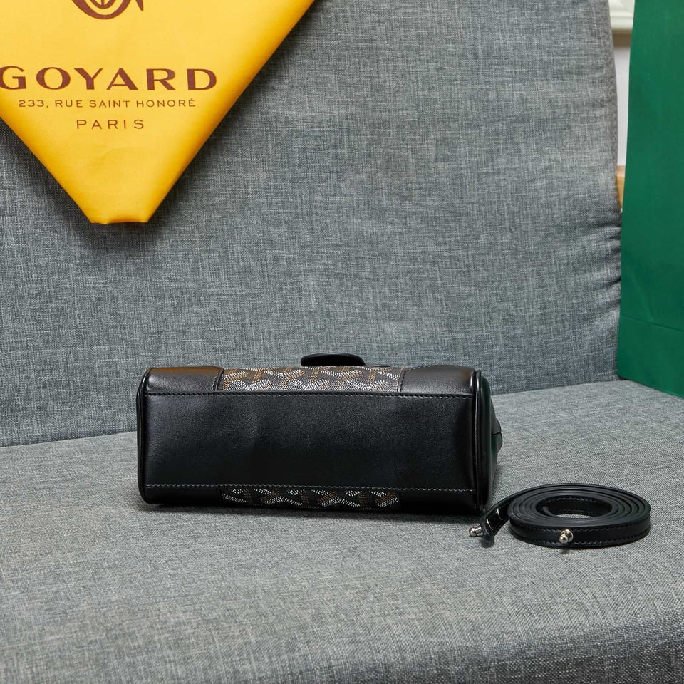 Goyard Saigon Souple Mini Bag Black Canvas 20cm view 6
