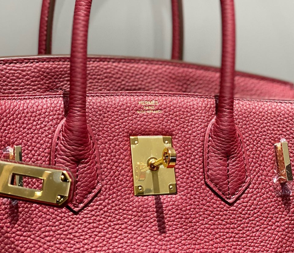 Hermes Birkin 25Cm Rouge H Togo Leather Gold Hardware view 7
