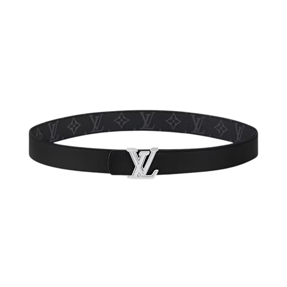 Louis Vuitton LV Silver Dimension 30mm Reversible Men Belt M4049S view 4