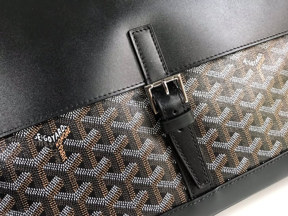 Goyard Citadin Bag 38Cm Black Canvas view 6