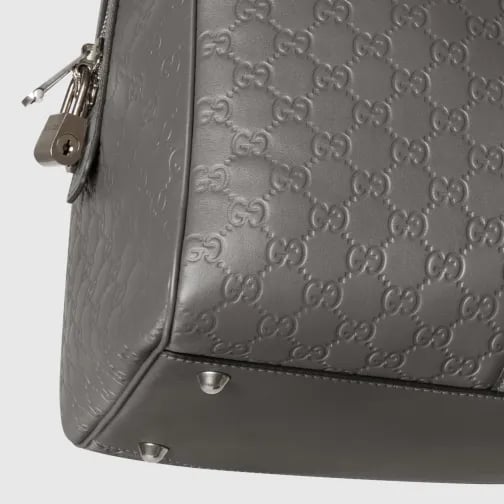 Gucci GG Emblem Medium Duffle Bag Grey 45cm/29in view 6