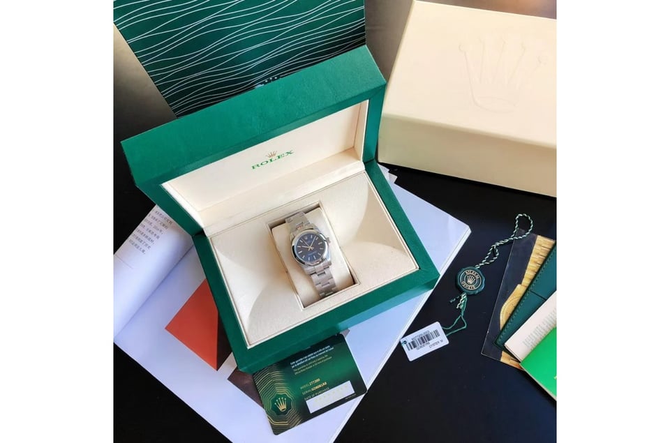 Rolex Oyster Perpetual 31/41mm SS/SS Blue/Stk view 4