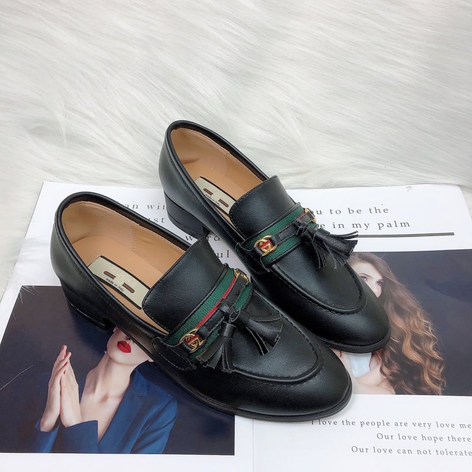 Gucci Unisex Leather Interlocking G Black view 10