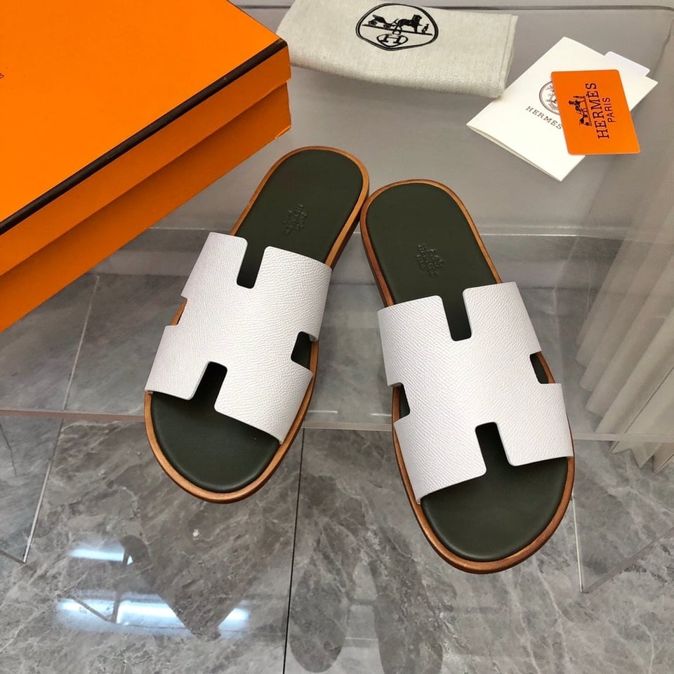 Hermes Izmir Sandal Beige Glaise view 11