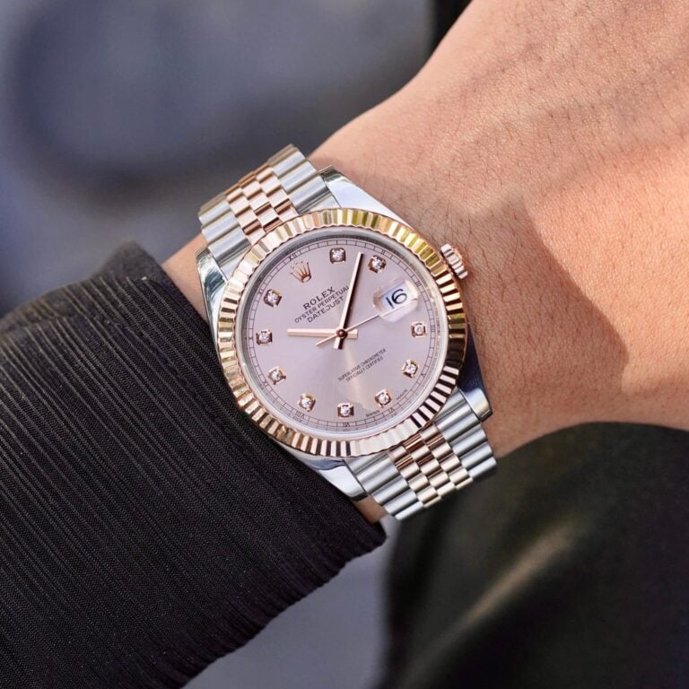 [Superclone] Rolex Datejust 41mm Sundust Dial Everose Jubilee 126303 view 4