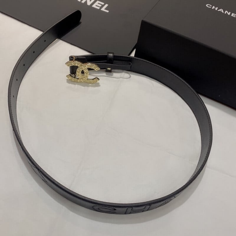 Chanel Quilted CC Logo Belt 3.0cm 34165 view 6