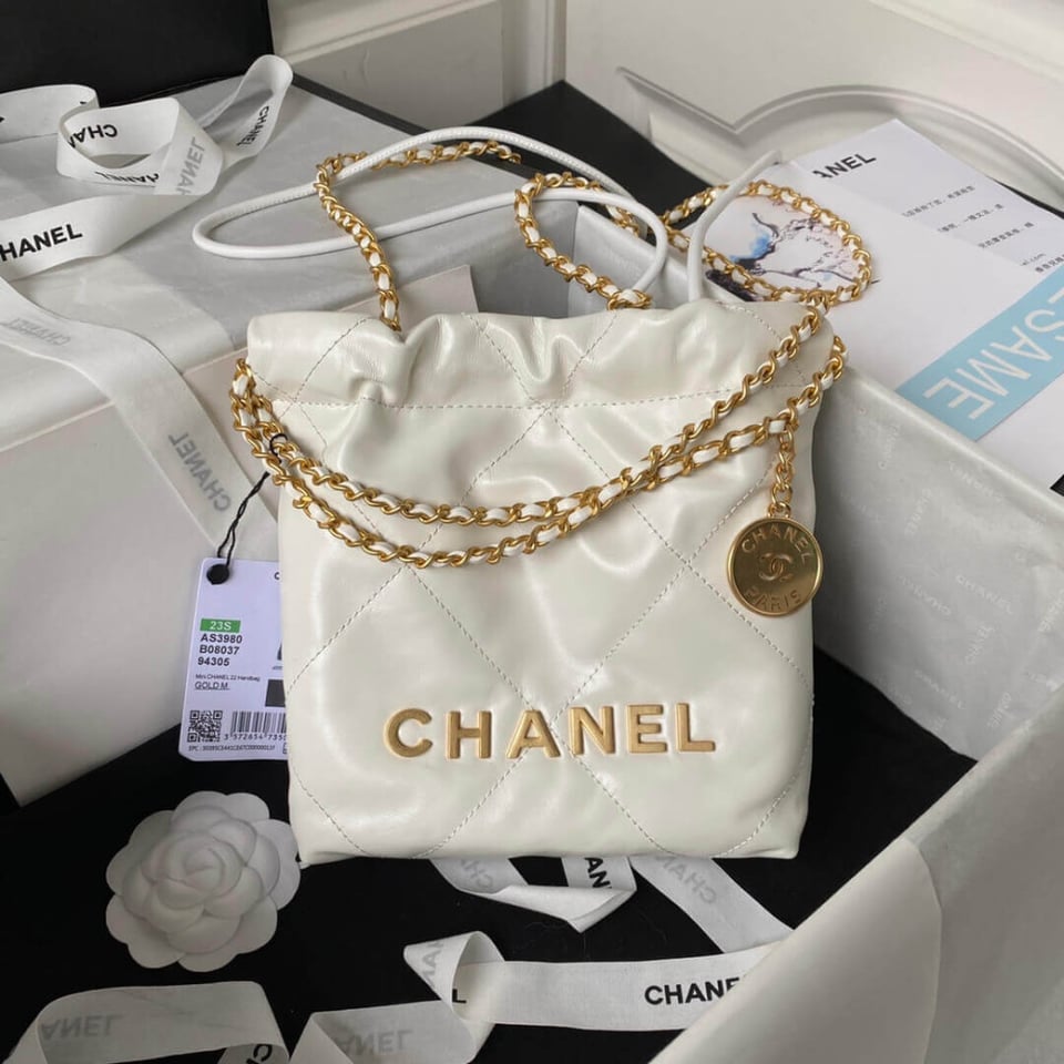Chanel 22 Mini Bag in Shiny Calfskin view 5