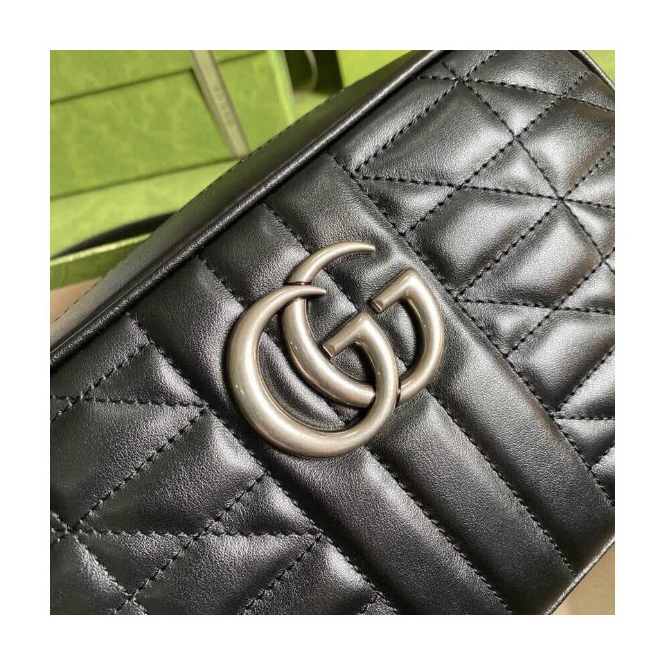 Gucci GG Marmont Small Shoulder Bag Black view 7