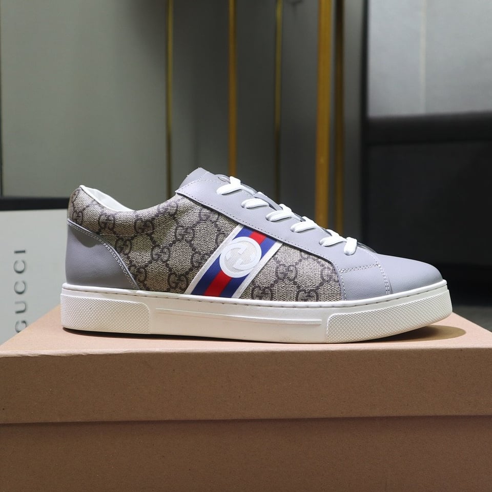 Gucci Gg Supreme Sneaker Beige Gg Blue And Orange Web view 9