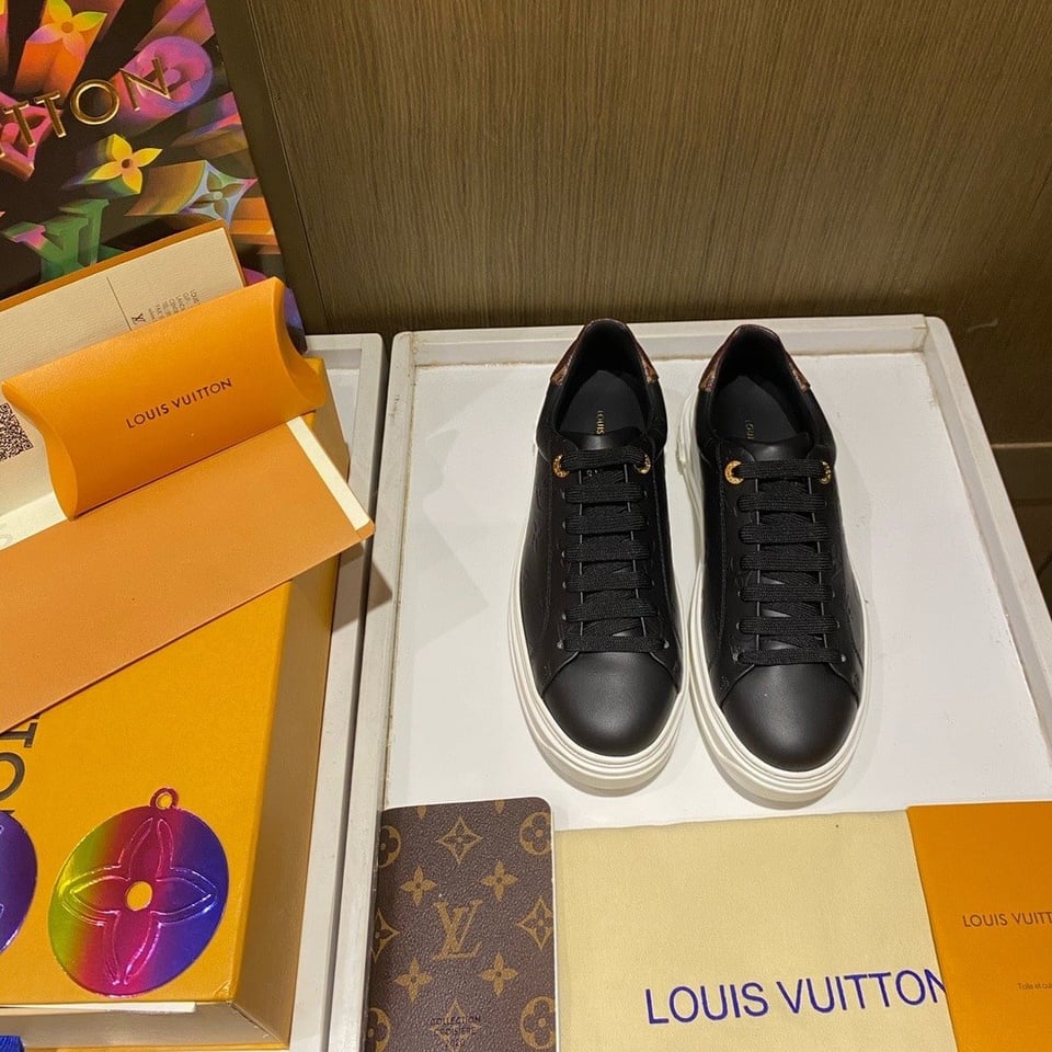 Louis Vuitton Time Out Sneaker Monogram Black view 8