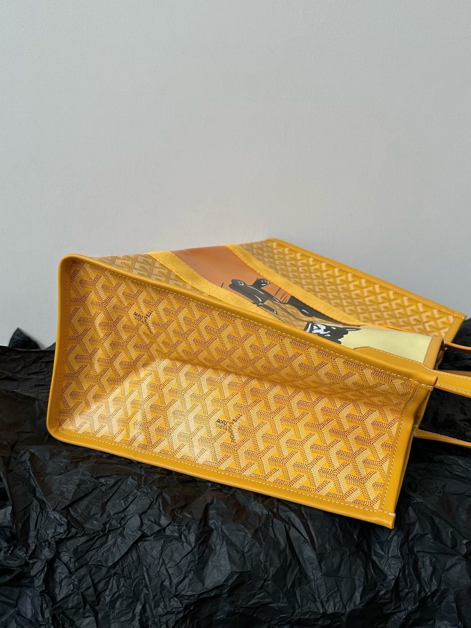 Goyard Goya Villette Tote 45Cm Yellow Canvas view 3