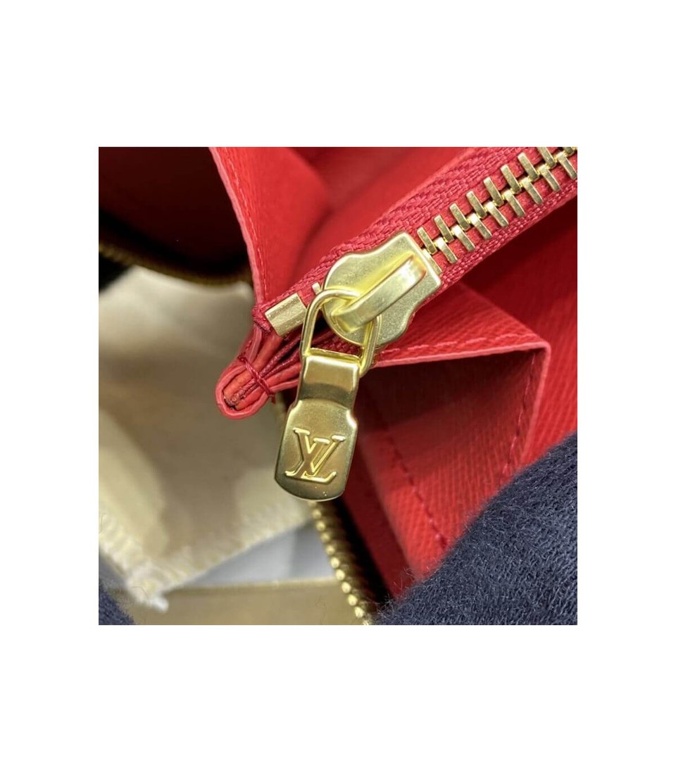 Louis Vuitton Monogram Zippy Wallet Red view 8