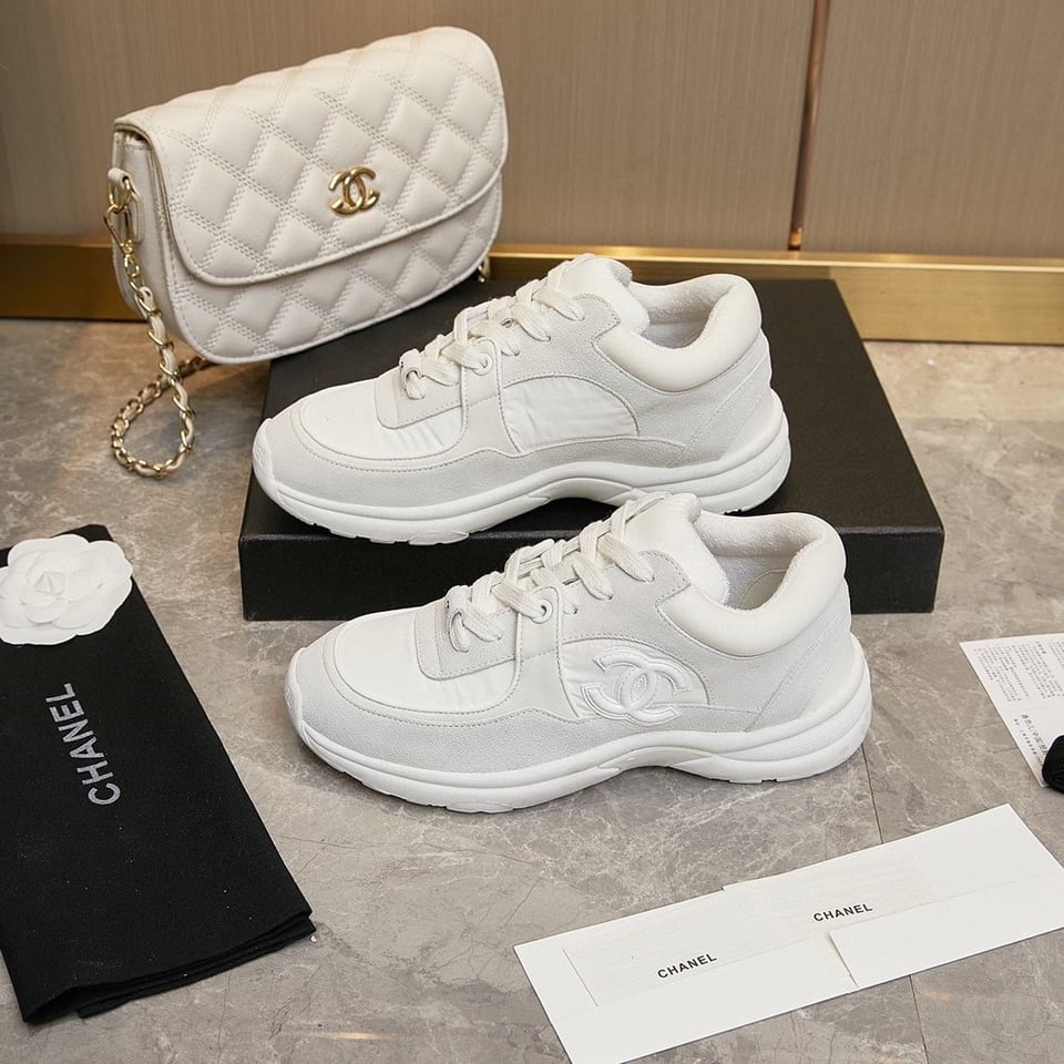 Chanel Cc Suede White G33745 Y52846 0G975 view 6