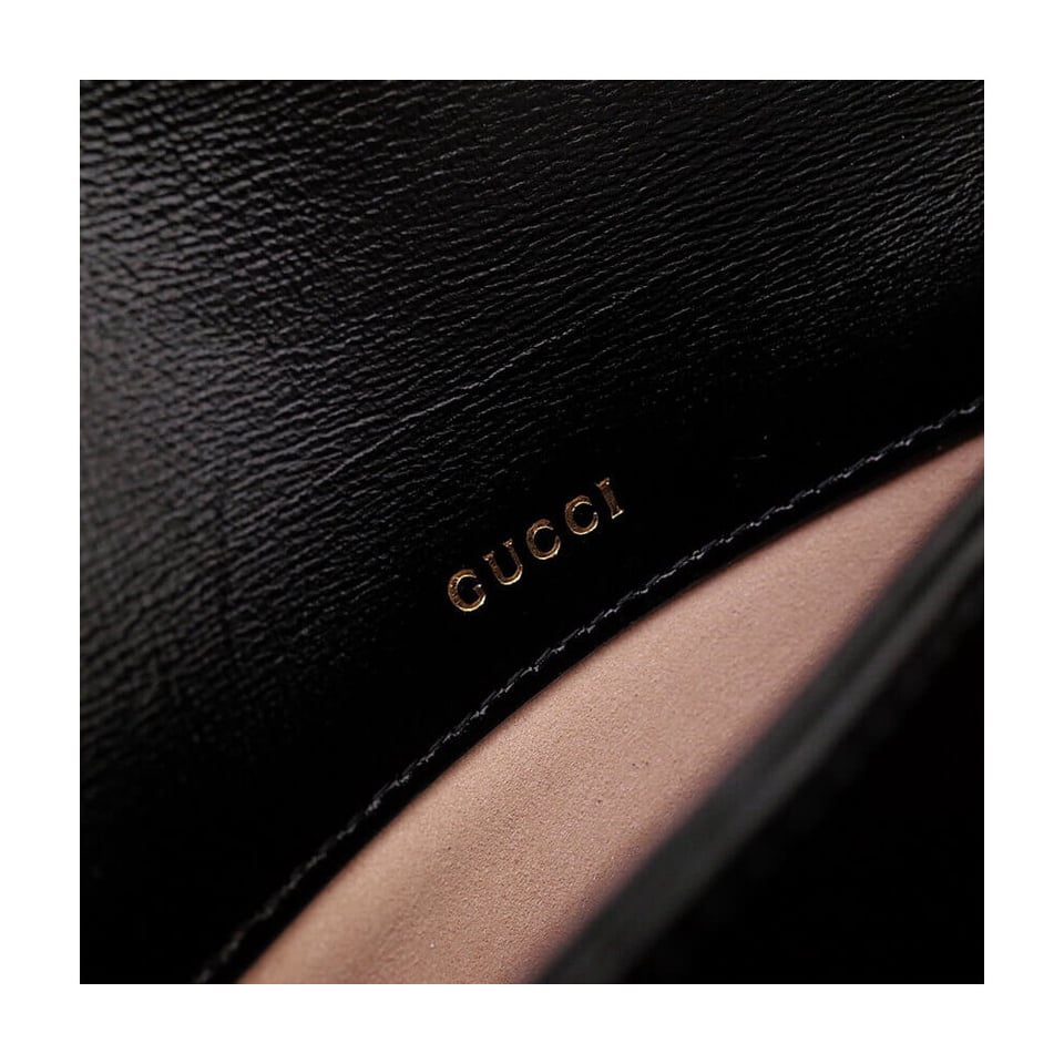 Gucci Horsebit 1955 Shoulder Bag In Black Leather view 19