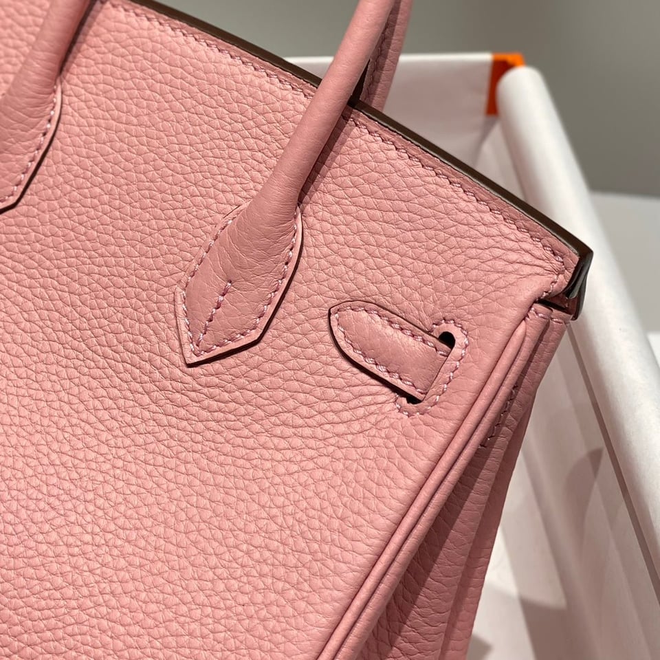 Hermes Birkin 20Cm Rose Confetti Togo Leather Gold Hardware view 8