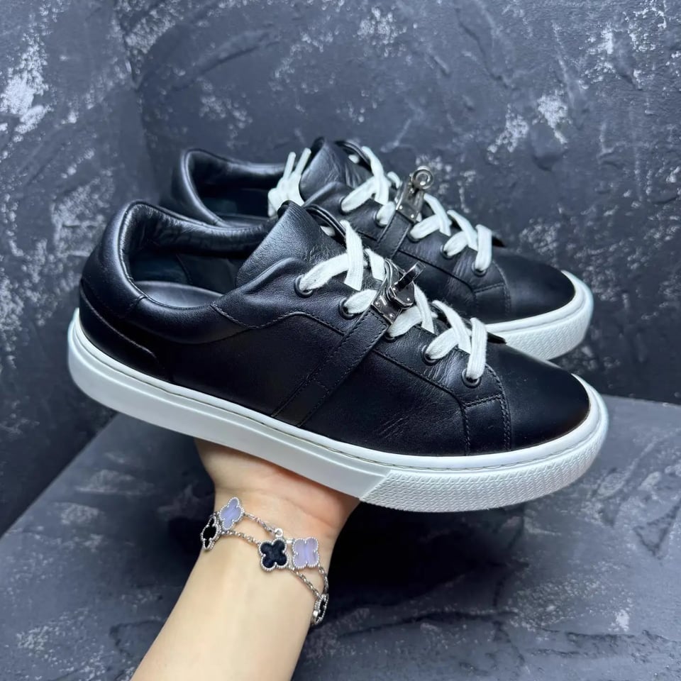Hermes Sneakers Day Noir Color Calfskin H221197Z view 2