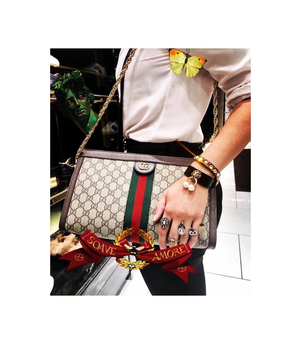 Gucci Ophidia GG medium Shoulder Bag view 4