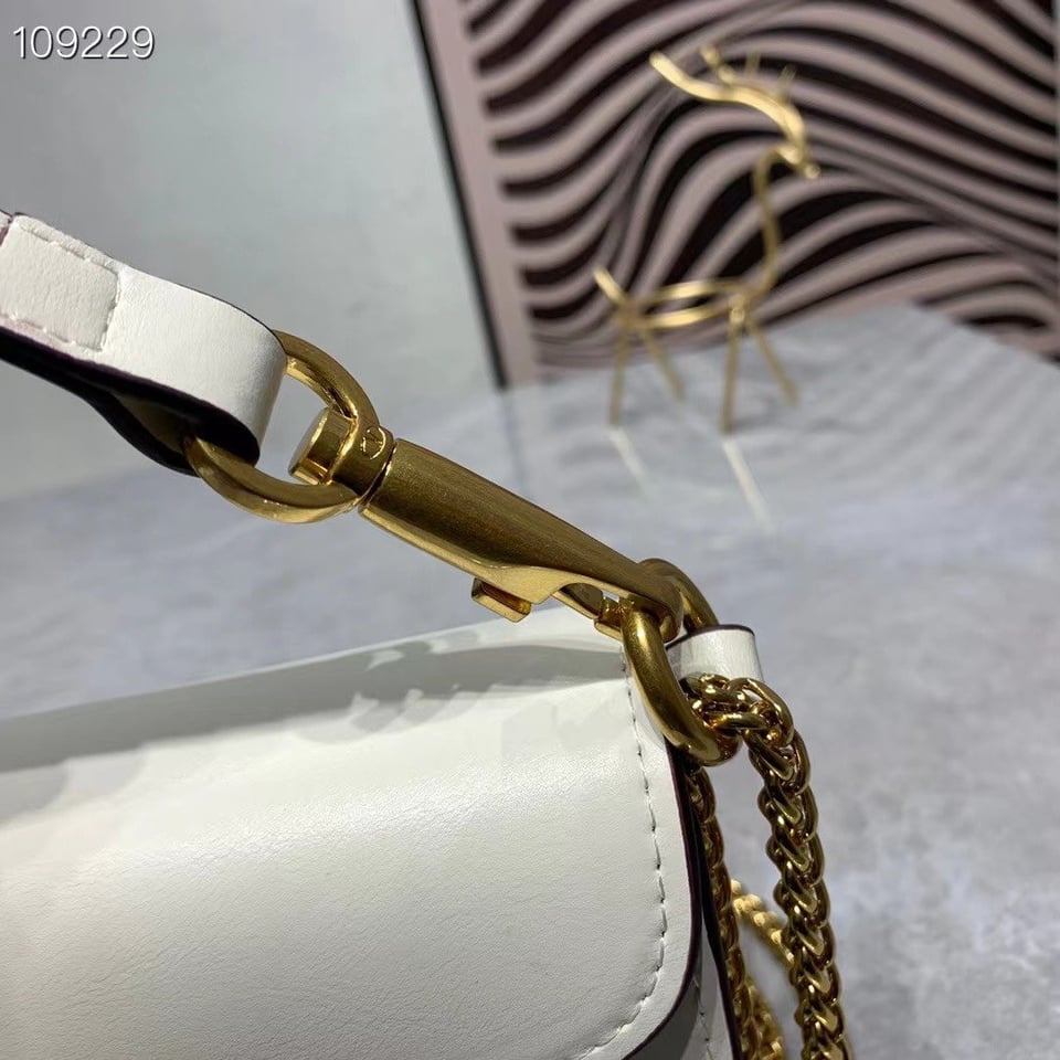 Valentino Locò Small Shoulder Bag In Calfskin White 1W2B0K53Zxli16 view 4