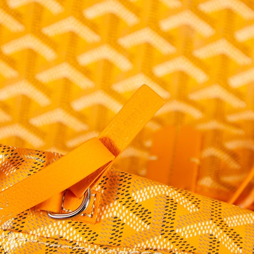 Goyard Saint Louis Pm 34Cm Yellow Canvas Chevroches Calfskin view 9